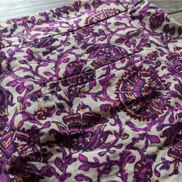 LOFT paisley print purple off whiteLightweight, breathable, & super cute shorts - Picture 12 of 12